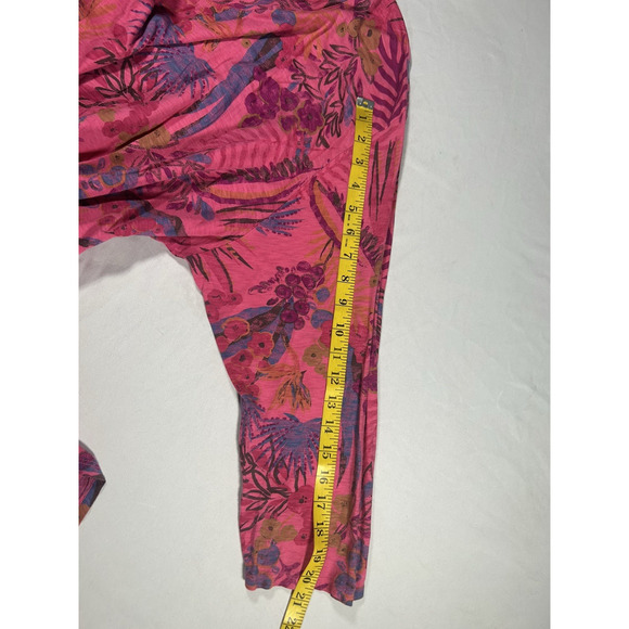 Fresh Produce Floral Tunic Blouse Womens Size 3X Pink Tropical Bright Colorful - Picture 9 of 9